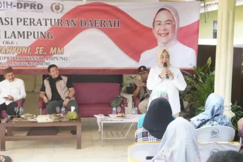 Wakil Ketua 1 DPRD Lampung Sosperda Di Metro