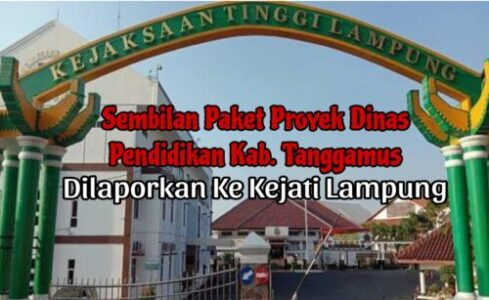 Ini Sembilan Paket Pekerjaan Milik Disdikbud Tanggamus Yang Masuk Dalam Laporan Ke Kejati Lampung