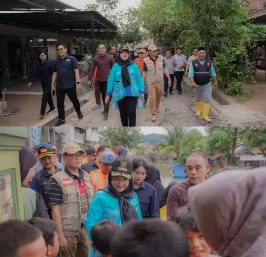 Pantau Aliran Sungai Bunda Eva Akan Bangun Bronjong