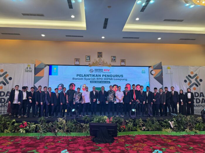 Pengurus HIPMI Syariah Lampung Dilantik, Siap Dorong Ekonomi Syariah dan Wisata Halal