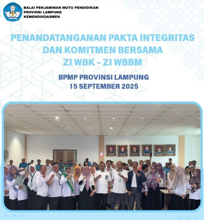 BPMP Provinsi Lampung Perkuat Komitmen Zona Integritas (ZI)