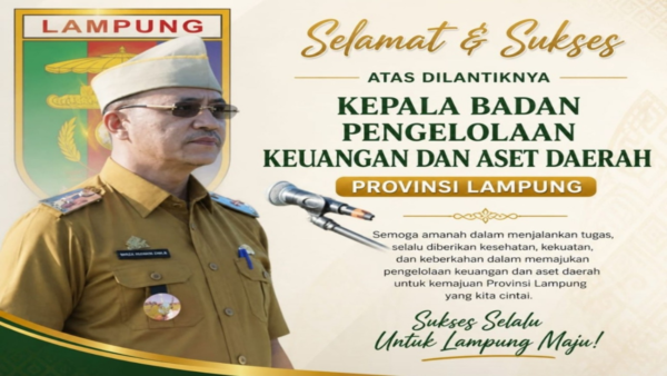 Kepala BPKAD Kabupaten Pesawaran Sampaikan Ucapan Selamat atas Pelantikan Kepala BPKAD Provinsi Lampung